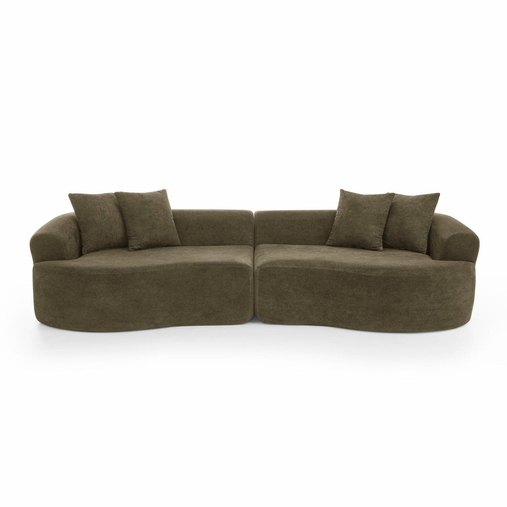 4 Seater Curved Cloud Sectional Sofa