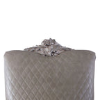Dresden - Chair With Pillow - Synthetic Leather & Vintage Bone White