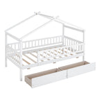House Bed With 2 Drawers