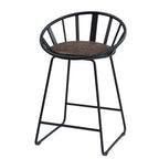 Zudora - Counter Height Chair (Set of 2) - Synthetic Leather & Black