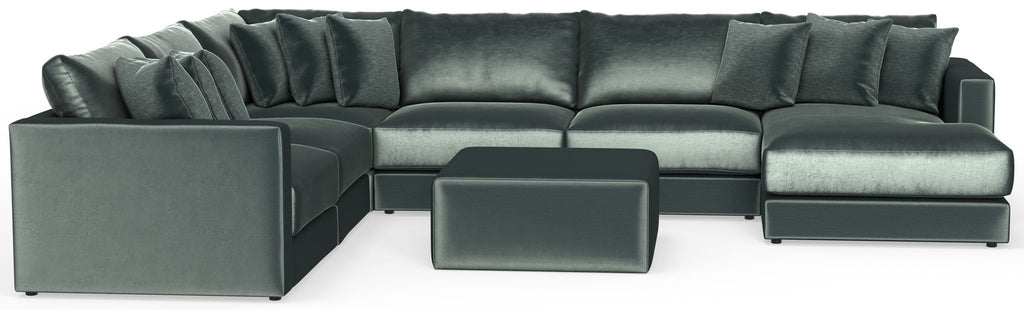 Remington - Modular Sofa And Cocktail Ottoman - Pine