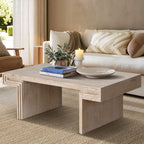 American Vintage Industrial Coffee Table, Double Tier Design