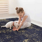 Maval - Abstract Washable Area Rug
