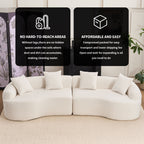 4 Seater Sofa With Fabric, 30D, 60 Hardness Full Sponge, 4 Pillow For Living Room, Home Furniture Sleeper Sectional Sofa For Apartment