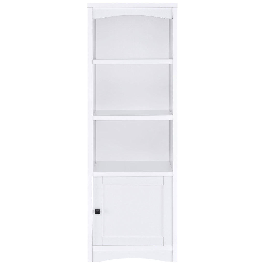 Laughlin 4-shelf Engineered Wood Media Tower White