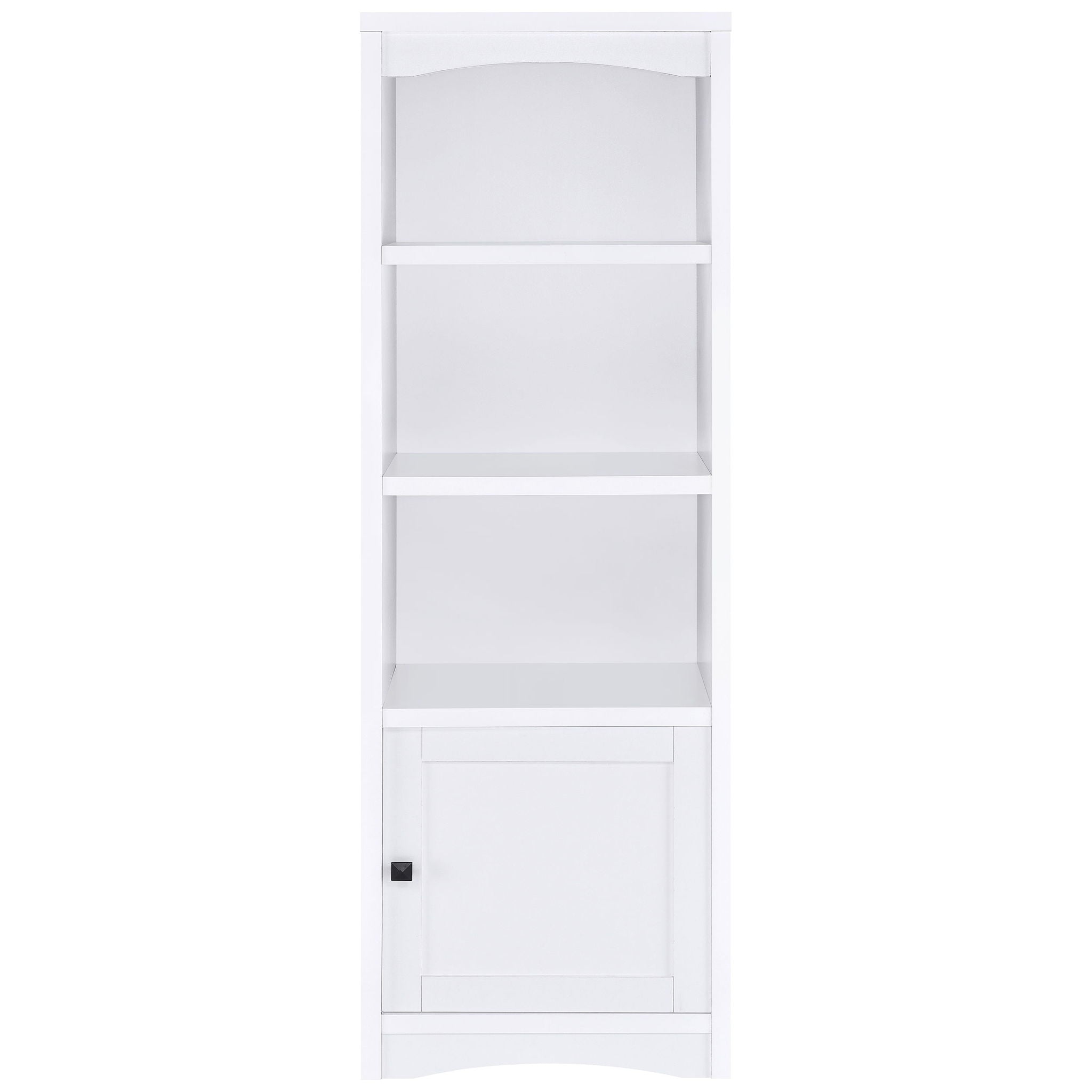 Laughlin 4-shelf Engineered Wood Media Tower White