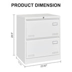 Filing Cabinet Lateral File Cabinet 3 Drawer, Locking Metal File Cabinets Three Drawer, Office Filing Cabinet With Lock Drawers For Home Office