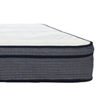 Hybrid Plush Foam Mattress, Soft Polyester Knit Cover, Multi Layer Foam Mattress - White / Gray - King