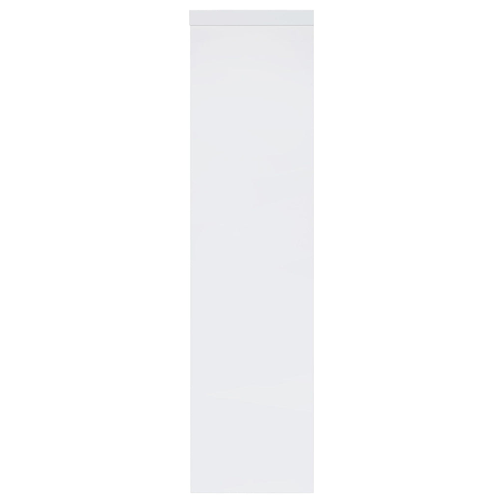 Jude 3-shelf Engineered Wood Media Tower High Gloss White