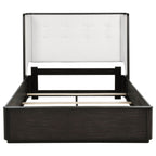 Leandro 55-inch Queen Wingback Bed Burnished Black