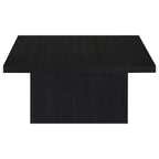 Devar Square Engineered Wood Cocktail Coffee Table Black