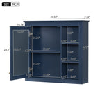 Wall Mounted Medicine Cabinet With Mirror And 3 Open Shelves