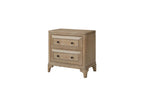 Queen Canopy Bedroom Set With A 2 Drawer Nightstand A Dresser With Poster Mirror And A Door Chest - Sand