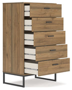 Deanlow - Five Drawer Chest - Honey