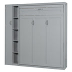Murphy Wall Bed With Shelves, Wardrobe And LED Lights