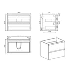 Alice - Bathroom Vanity With Sink, Wall Mounted, Floating
