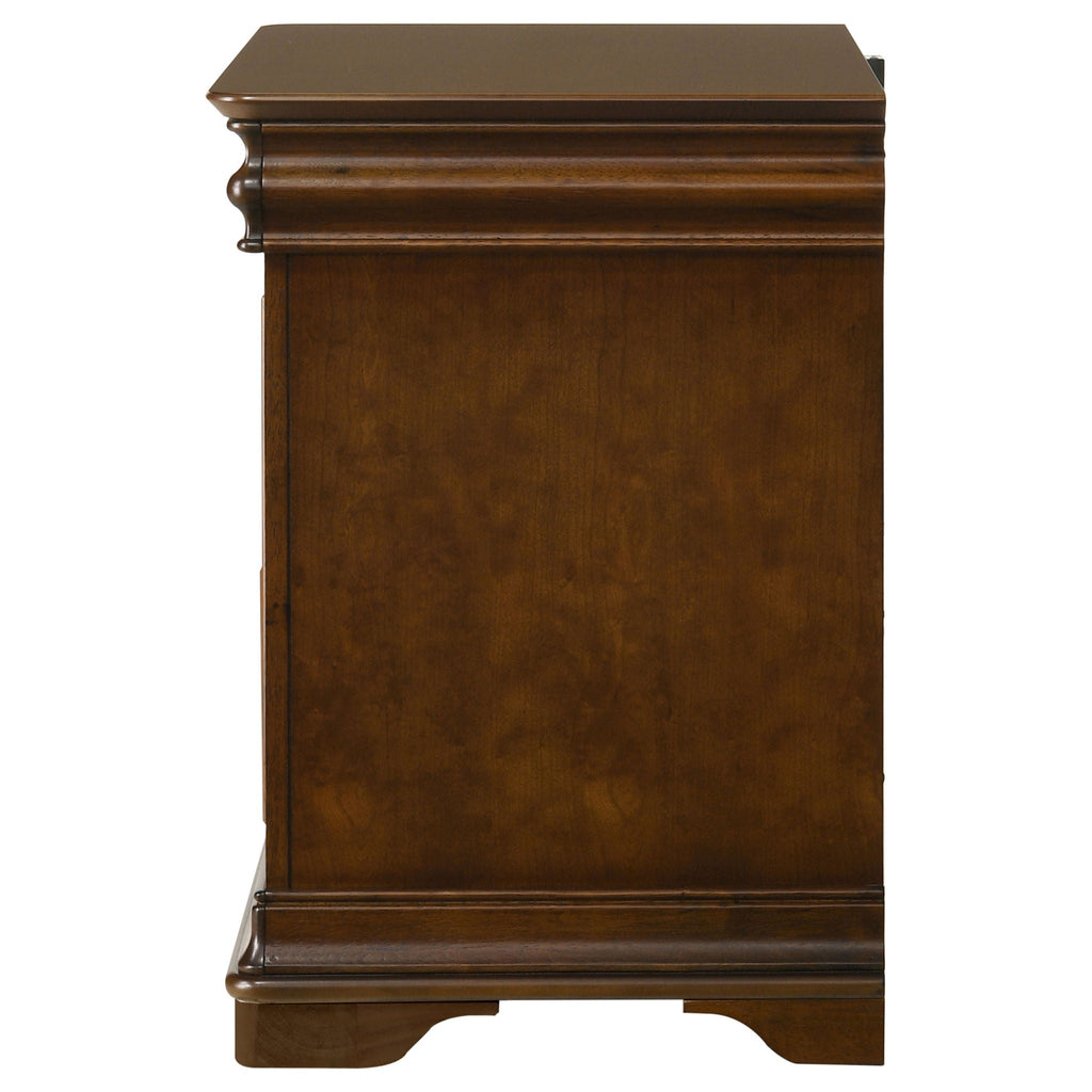 Garland 2-drawer Nightstand Bedside Table Brown Cherry