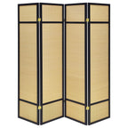 Pearce 4-panel Bamboo Room Divider Folding Screen Natural
