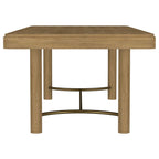 Arini 7-piece Extension Leaf Dining Table Set Sand Wash and Black