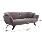 Dalya - Sofa - Gray Linen