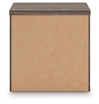 Kendanport - Two Drawer Night Stand - Brown / White