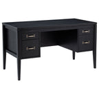 Graham 54-inch 4-drawer Double Pedestal Lift Top Computer Desk Black