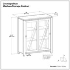 Cosmopolitan - Handcrafted Medium Storage Cabinet