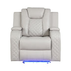 Benz - LED & Power Recliner Chair With Adjustable Headrest
