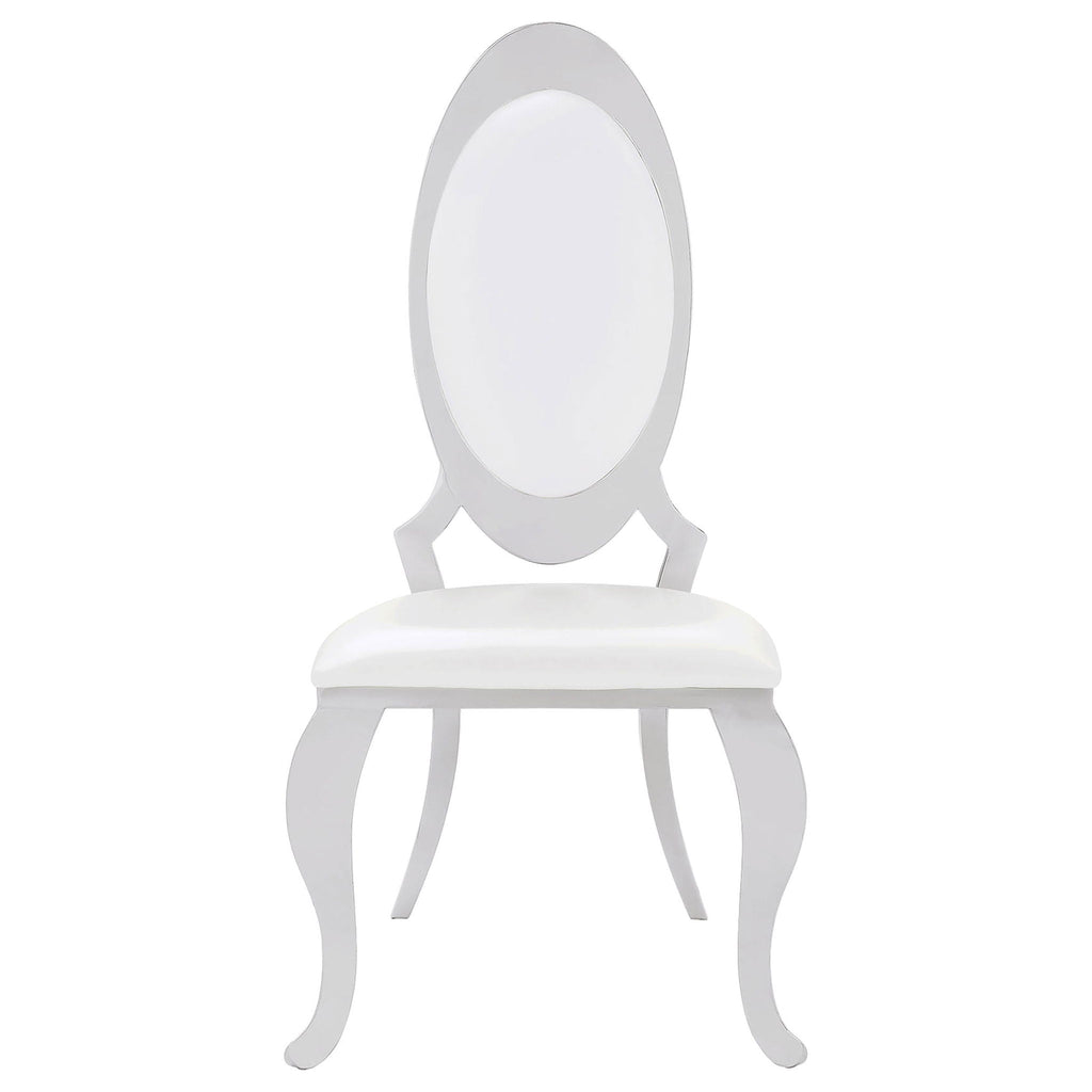 Anchorage Upholstered Dining Chair Cream White (Set of 2)