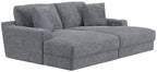 Cozy - 2 Piece Double Wide Chaise With USB Charging Ports