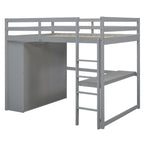Loft Bed With Built In Wardrobe, Shelves And Drawers