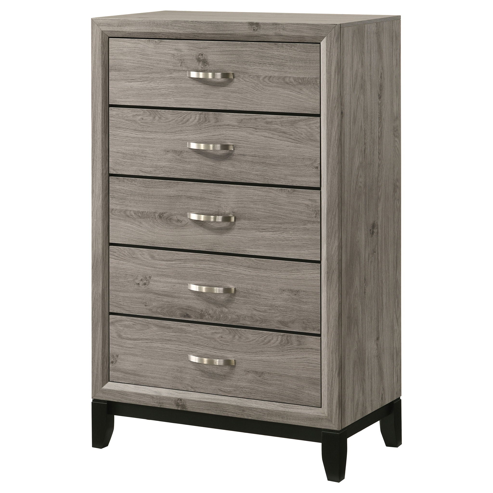 Valen 5-drawer Bedroom Chest of Drawers Light Taupe