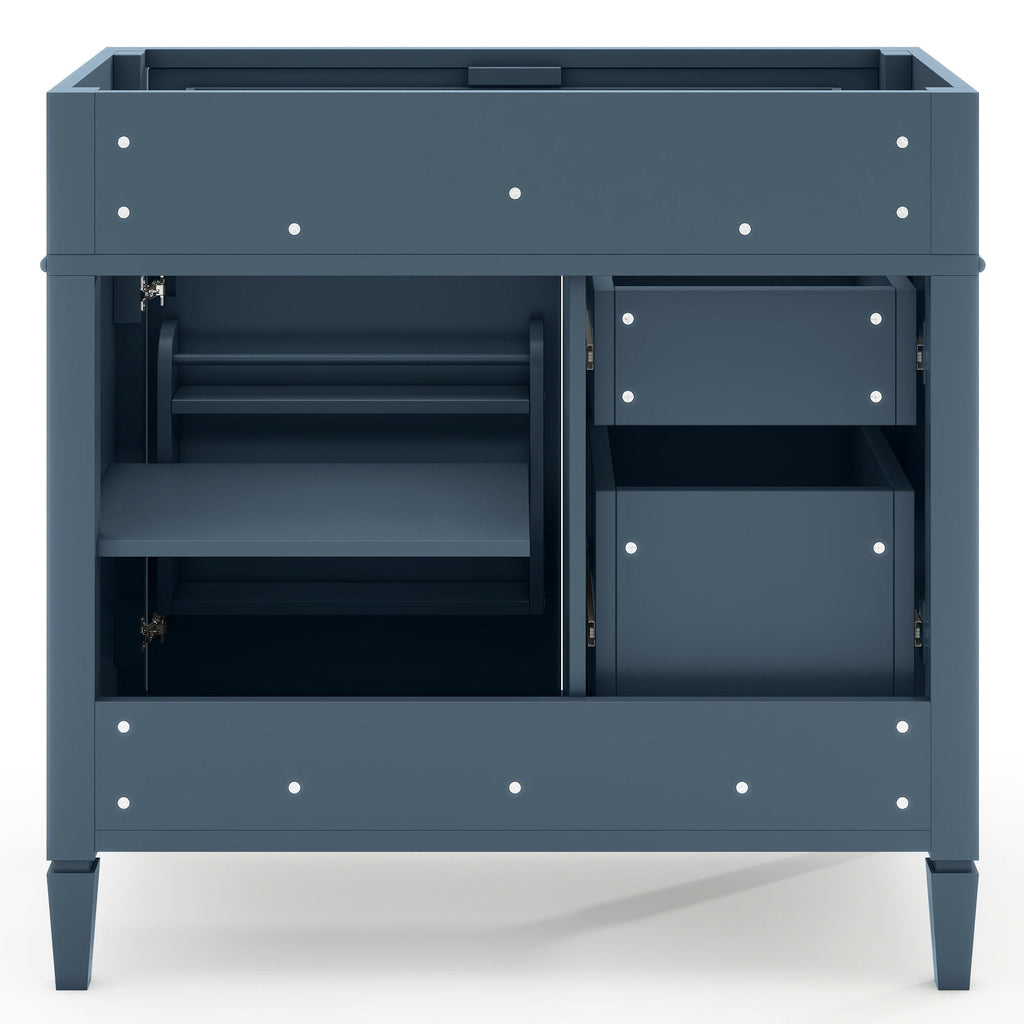 Bathroom Vanity With 2 Drawers And Tip-Out Drawer, Storage Cabinet