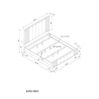 Beverly - 5 Piece Bedroom Set With Fluted Detailing