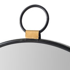 Wall Mirror With Frame, Contemporary Minimalist Accent Mirror For Living Room, Foyer, Entryway, Bedroom - Black