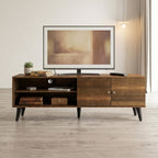 Amidon - TV Stand, With 2 Storage Shelves And 1 Cabinet