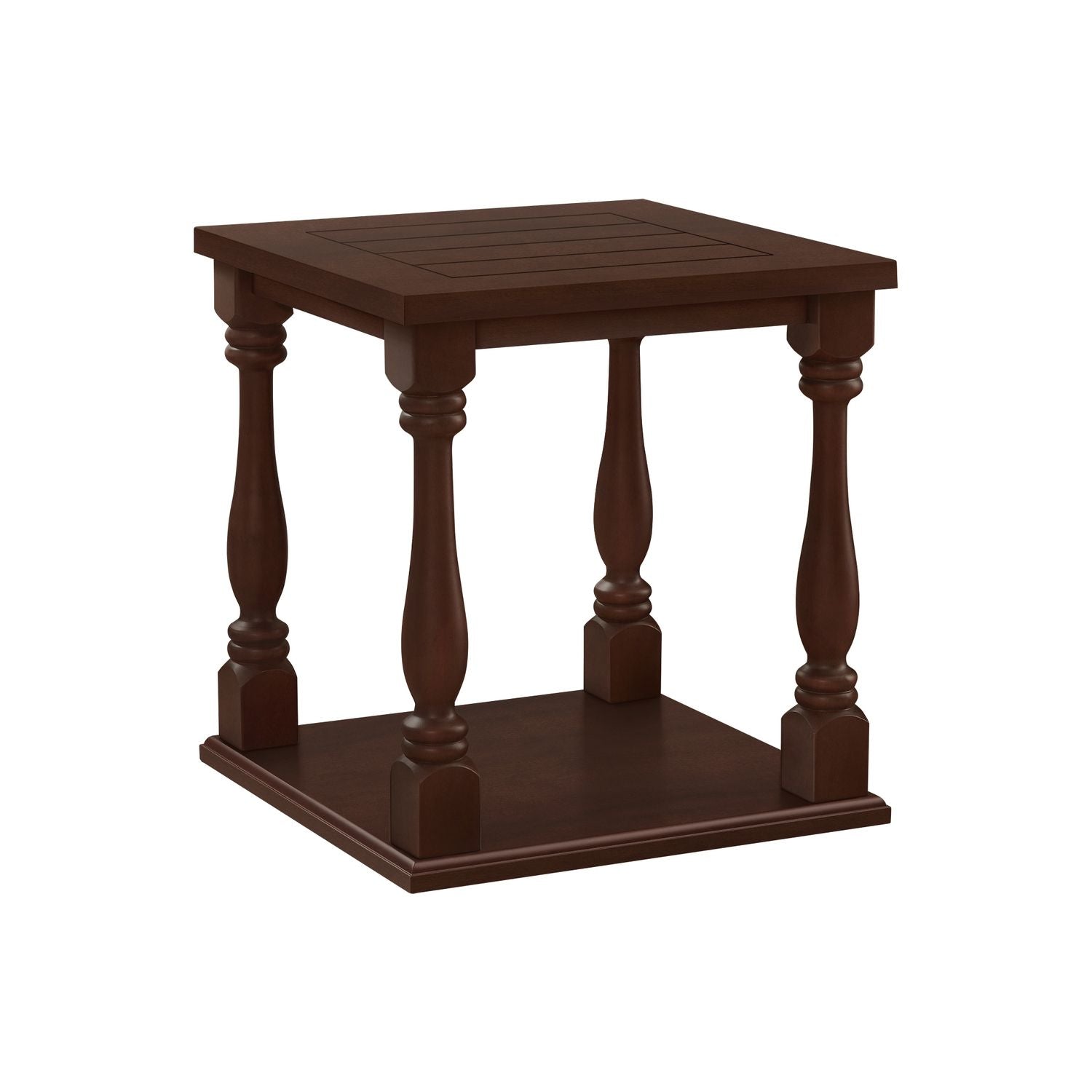 Accent Table, 2 Tier, Square, Traditional - Espresso