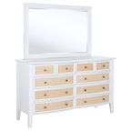 Bexhill 10-drawer Dresser and Mirror White