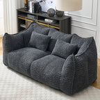 Comfortable Dual Beanbag Chair With High Resilience Foam Core For 2 People