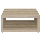 Frisco Square Engineered Wood Coffee Table Distressed Pine