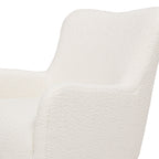Nimbus - Curved Accent Chair - Ivory White