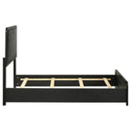 Cavelle 51-inch Upholstered Twin Panel Bed Black