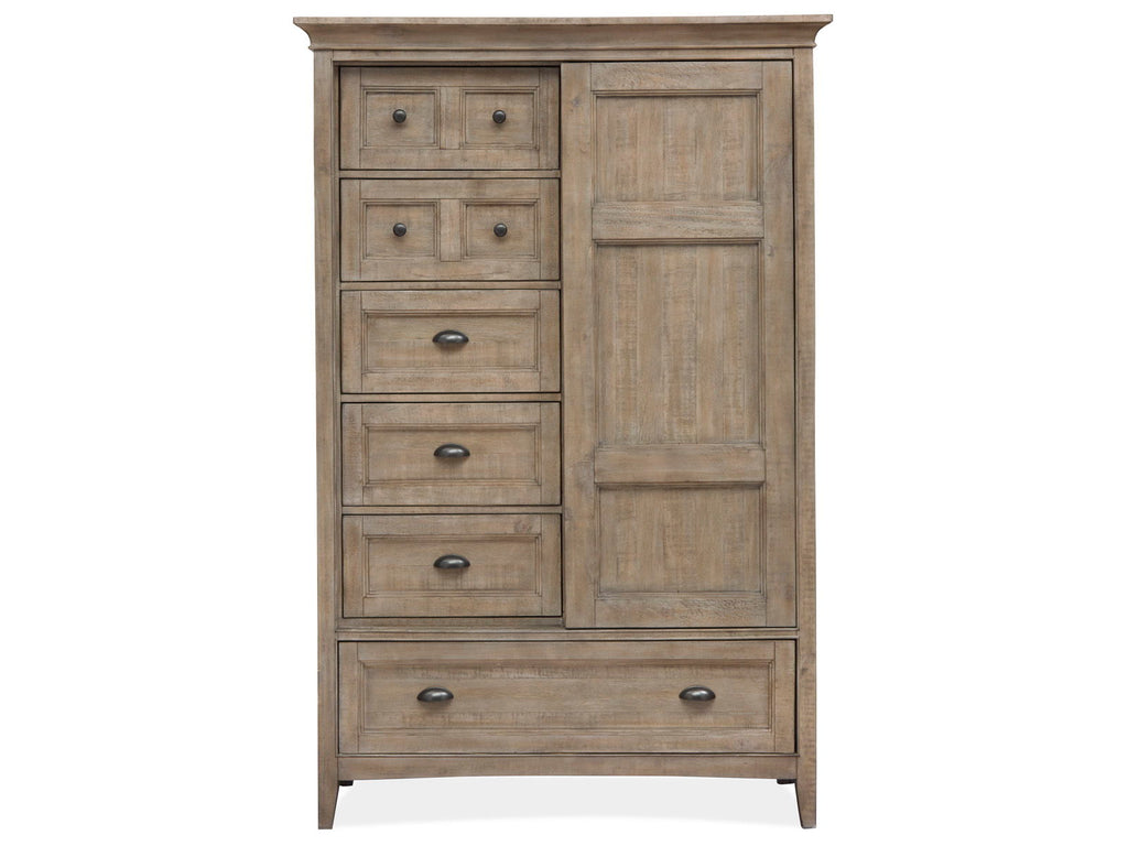 Paxton Place - Wood Door Chest - Dove Tail Gray