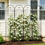 Metal Garden Trellis For Climbing Plants Outdoor Rustproof Plant Support Rose Trellis Netting Trellis