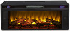 Black Rectangular Electric LED Fireplace Insert 43.0"W x 8.5"D x 16.75"H