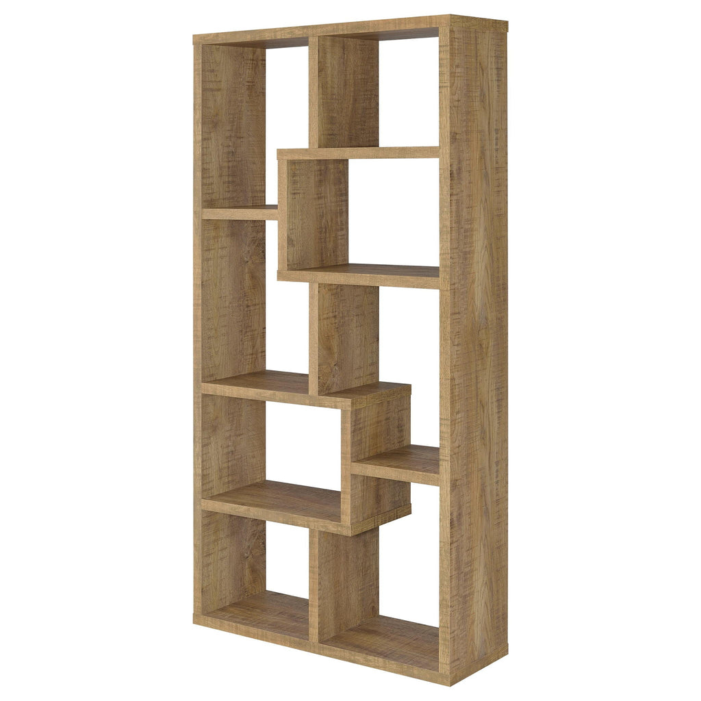 Theo 71-inch 6-shelf Bookshelf Mango