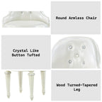Dorothy - Vanity Chair With Swivel Chair Only - Ivory