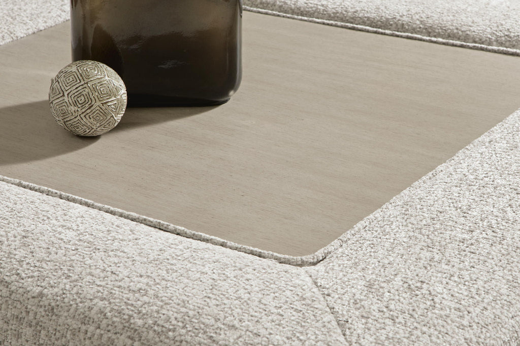 Ashbourne Estate - Oversized Accent Ottoman - Snowstone