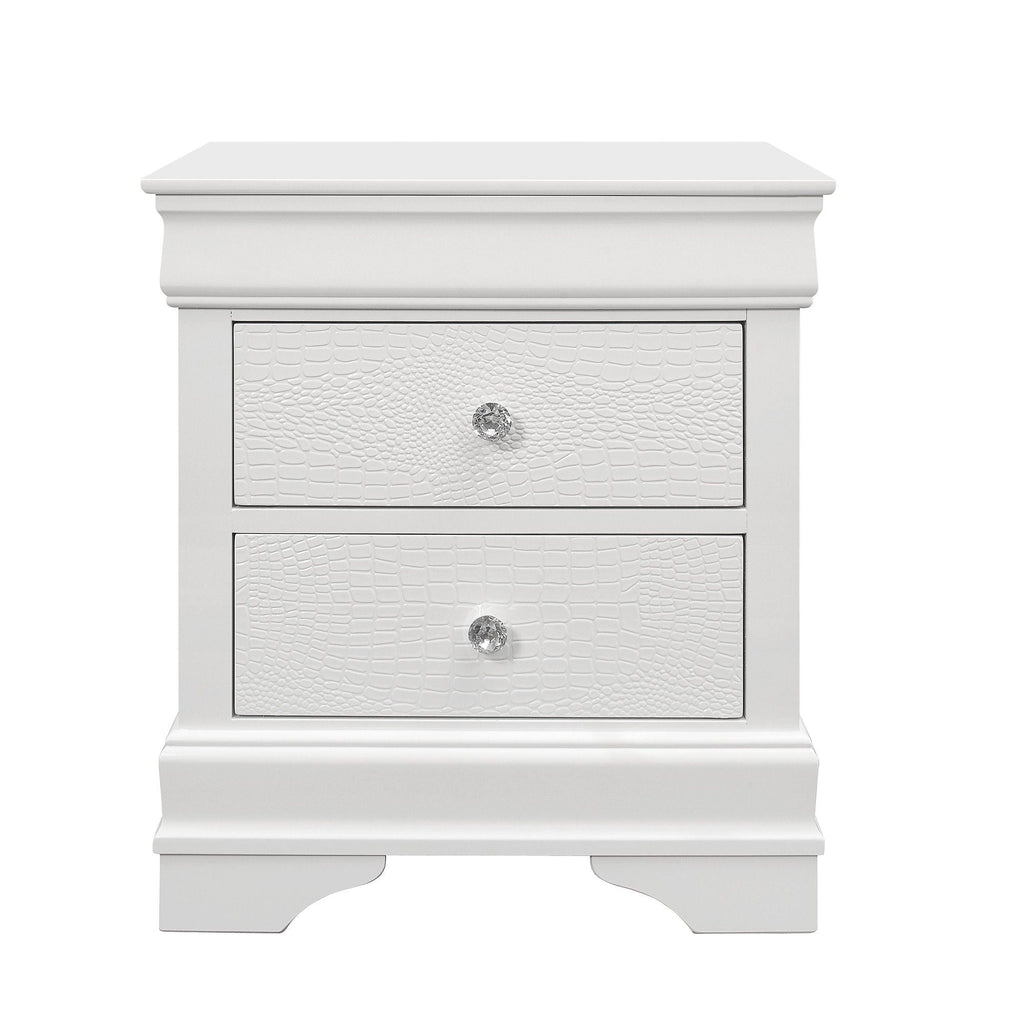 Shaker - Crocodile Metallic Nightstand