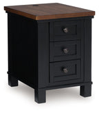 Wildenauer - Chair Side End Table - Brown / Black